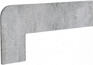 Плинтус Exagres Zanquin Recto Opera Silver Izqda 42.3х17.5