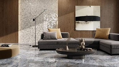 Керамогранит Bottega B70844 Charcoal Lap Ret 60x120