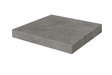 Kerama Marazzi KM8080G0051RGCA Ступень угловая клееная Портленд серый тёмный матовый обрезной 33x33x0,9