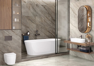 Керамогранит LCM 60120MAE25P Marmorise Graphite полированный 600x1200x7