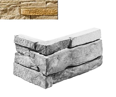 Искусственный камень Leonardo Stone Угловой элемент Шампань 050 20/10x10x3