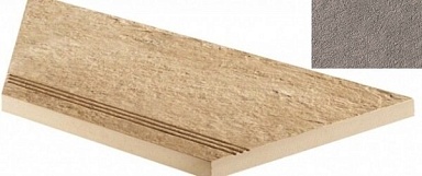 Ступень Атлас Конкорд Россия 620040000054 Cliff Grigio Gradino Lineare Angolo Sx 30x60