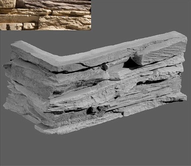 Искусственный камень Leonardo Stone Угловой элемент Перуджа 874 20/10x10x3,5