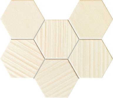 Декор Tubadzin Ms-Horizon hex ivory 28,9x22,1