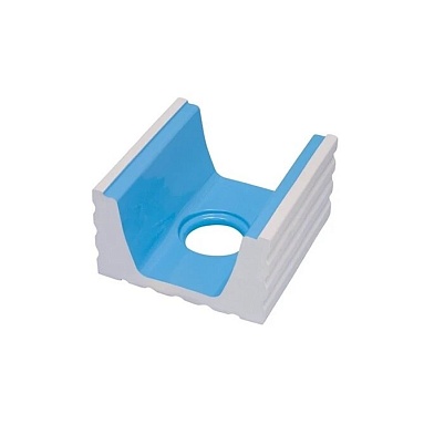 Декоративная вставка Serapool K621 Переливной водоотводный канал со сливом Light Blue 22,5x24,5