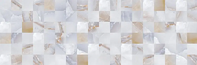 Плитка Novacera NC Royal Mosaico Silver Rettificato 30x90