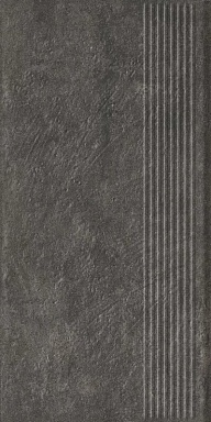 Ступень Paradyz Carrizo Basalt Stopnica Prosta Struktura Mat 30x60