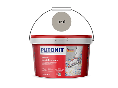 Смеси и затирки Plitonit Colorit Premium Биоцидная (0.5-13 мм) Серая 2 кг