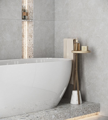 Керамогранит Creanza SL1003-A Oviedo Silver Solido 60x120