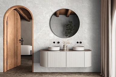 Керамогранит Global Tile GT606025606MCR Bosco Светло-серый 60x60