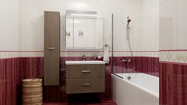 Laparet Бордюр стеклянный лиловый 2х50