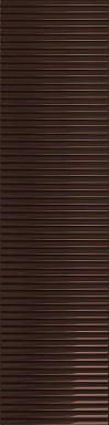 Плитка Tubadzin Groove Brown 1 Gloss STR 29.8x7.8x1