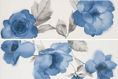 Декор Marazzi Italy MLER Colourline White/Blue Decoro 22x66.2