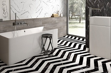 Керамогранит Goetan Ceramica Chevron Calacatta Gold 8х40