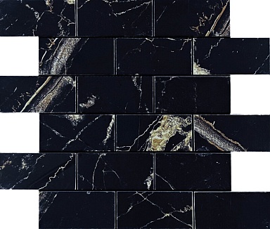 Декор Velsaa Mosaic Alcantro Nero Brick bone 34.6x29.7