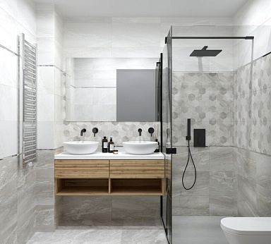 Eurotile 350 Бордюр Eclipse Grey 7x30