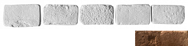 Leonardo Stone Декоративный кирпич Тычок Мадрид 440 12.5x7-8x1,7