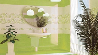 Плитка Axima Азалия Салатная 327х327х8
