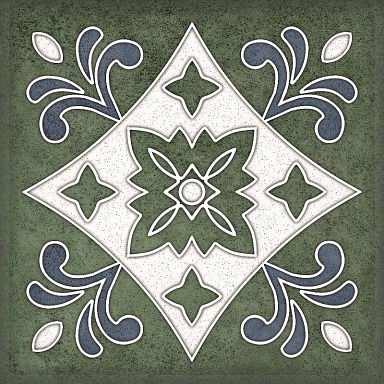 Декор Керлайф Smalto Decor Verde 3 15x15