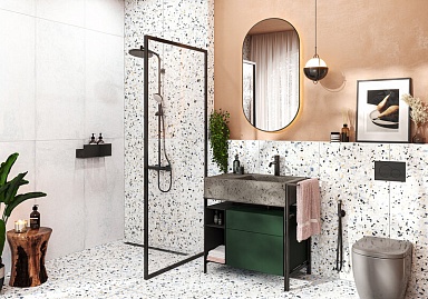 Керамогранит Alma Ceramica GFA114TRZ07L Terrazzo лаппатированный 570x1140x7.5