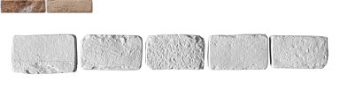 Leonardo Stone Декоративный кирпич Тычок Орлеан 333 12-14x7-8x1,7