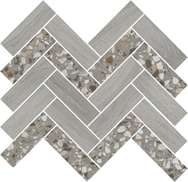 Мозаика Kerama Marazzi T042/SG5267 Монтиони мозаичный серый 34x35,5