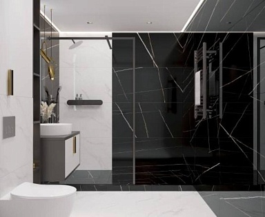 Керамогранит Laparet Lawa black черный полированный 60x120