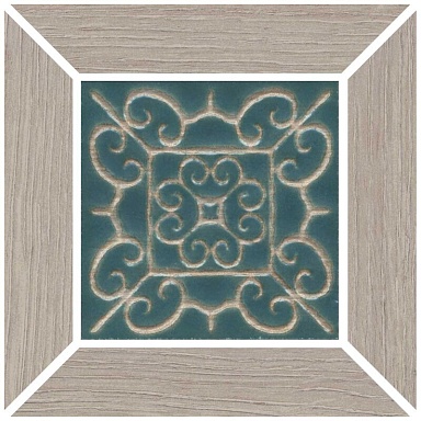 Kerama Marazzi ID152 Вставка Тровазо наборный серый матовый 13x13x0,9