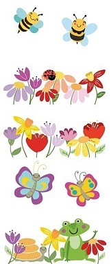 Декор Нефрит Керамика 06-01-1-52-05-01-3028-0 Kids Flora 40х100