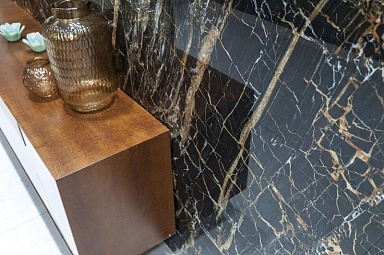 Керамогранит Qua Granite QUA0013 Black Golden Full Lap 60x120