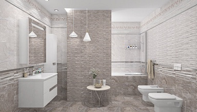 Керамогранит Laparet Marmo коричневый 40х40x0,7
