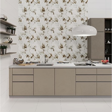 Декор Novacera LE 93900A-DEC15S Blanco Satinado Decor Flor Primavera Rectificado 30x90