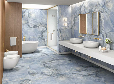 Керамогранит Duna Onyx Sea Blue Satin Matt 120x60