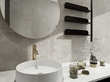 Керамогранит Global Tile GT1206020401LGR Verso Серый лаппатированный 60x120
