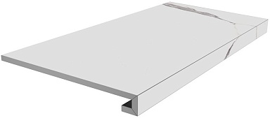 Kerama Marazzi SG849990R/GCF Ступень клееная Монте Тиберио белый матовый 33x80x0,9