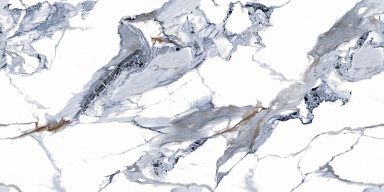 Керамогранит Zibo Fusure G126016G Gold Ink White 60x120