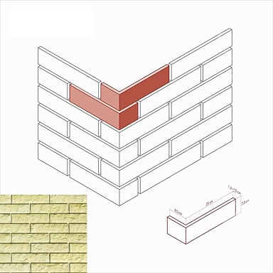 Искусственный камень White Hills 400-35 Толедо Угол 8.5х25x7.5