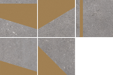 Декор VIVES Kokomo Grafito Oro 20x20