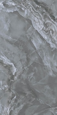 Керамогранит Kutahya Seramik Marea Dark Grey Parlak Nano Rectified 60x120