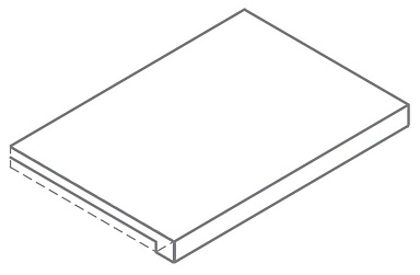 Ступень Italon 620070003096 Forum Stone Petrol Scalino Angolare Dx 33x80
