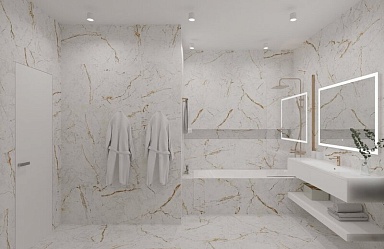 Керамогранит Duna Magnum White Carving Матовый 60x120