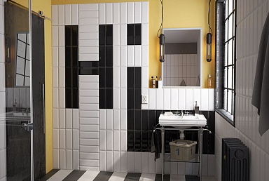 Плитка Equipe 14027 Metro Black 10x20