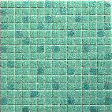 Мозаика NSmosaic MIX24 стекло зеленый (сетка) 20x20x4 327x327