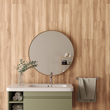Керамогранит Creanza CW-RT09-B Fossil Wood Brich Rustic 20x120