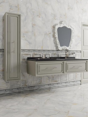 Плитка Novacera NC Royal Mosaico Silver Rettificato 30x90