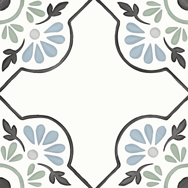 Керамогранит Harmony 31079 Tanger Blue Petals 12.3x12.3