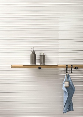 Декор Marazzi Italy MNGC Color Code Bianco Struttura Move 3D satinato 30x60