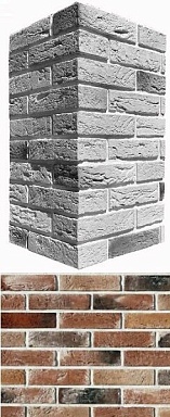 Искусственный камень White Hills 388-95 Дерри брик Design угол 18,5х8,5x4,8