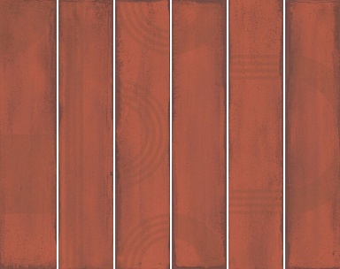 Панно Kerama Marazzi KMP3STA005RN6X Панно Мажорель красный глянцевый (из 6 частей 6х28,5) 36x28,5x1