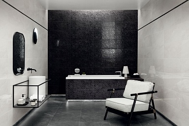 Плитка Tubadzin W-Modern Basalt black 29.8x74.8